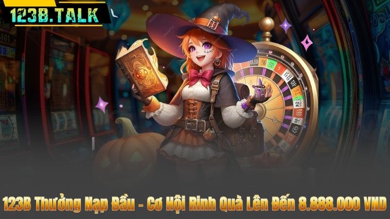 123B Thưởng Nạp Đầu - Cơ Hội Rinh Quà Lên Đến 8.888.000 VND